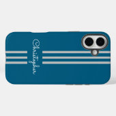 Moderne trendy racing strepen gemerkt Case-Mate iPhone case (Achterkant (horizontaal))