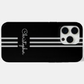 Moderne trendy racing strepen gemerkt Case-Mate iPhone case (Achterkant (horizontaal))