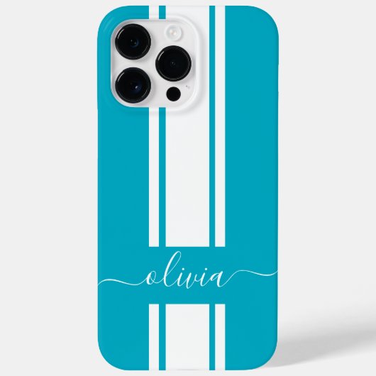 Moderne trendy racing strepen gemerkt Case-Mate iPhone case (Achterkant)