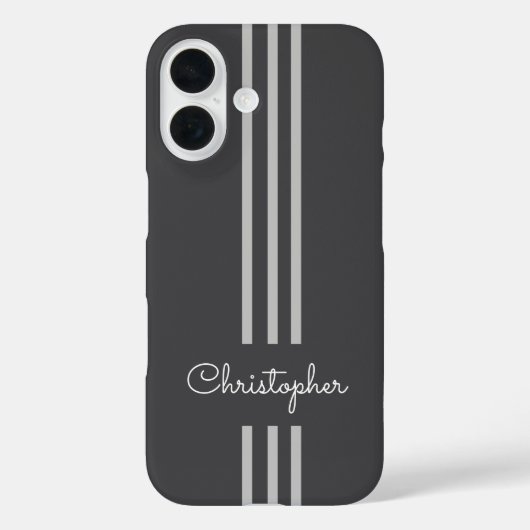 Moderne trendy racing strepen gemerkt Case-Mate iPhone case (Achterkant)