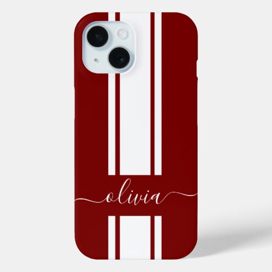 Moderne trendy racing strepen gemerkt Case-Mate iPhone case (Achterkant)