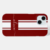 Moderne trendy racing strepen gemerkt Case-Mate iPhone case (Achterkant (horizontaal))