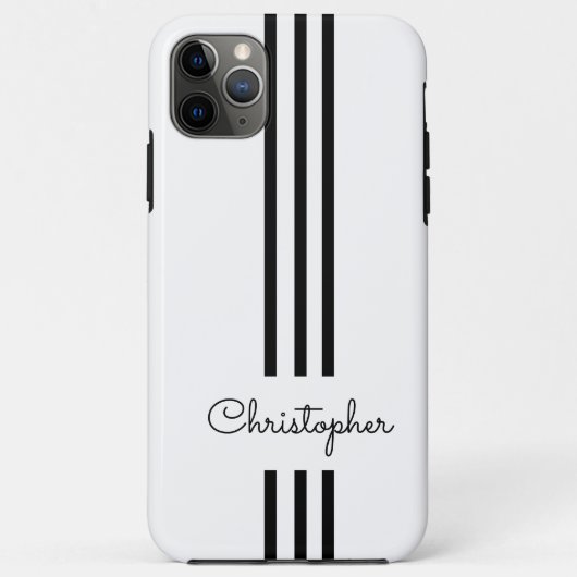 Moderne trendy racing strepen gemerkt Case-Mate iPhone case (Achterkant)