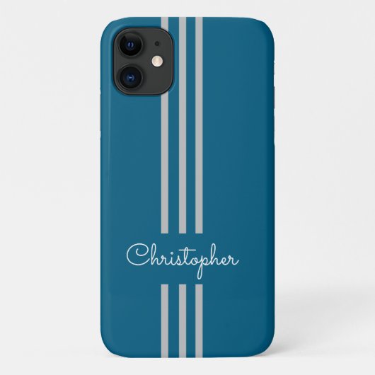 Moderne trendy racing strepen gemerkt Case-Mate iPhone case (Achterkant)