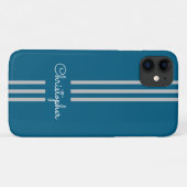 Moderne trendy racing strepen gemerkt Case-Mate iPhone case (Achterkant (horizontaal))