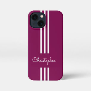 Moderne trendy racing strepen gemerkt iPhone 13 mini hoesje