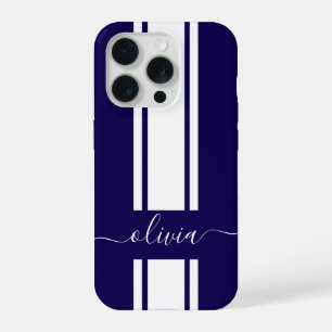 Moderne trendy racing strepen gemerkt  iPhone 15 pro case