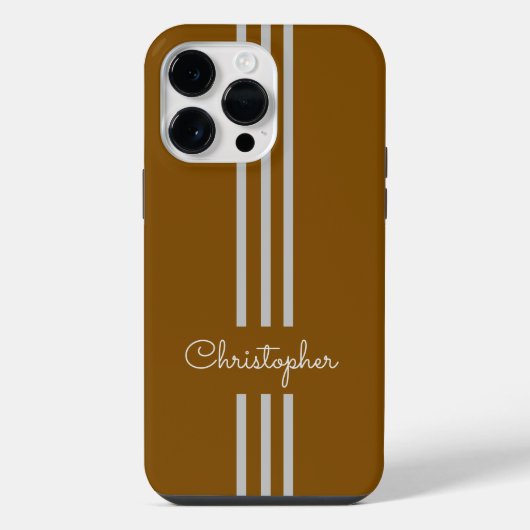 Moderne trendy racing strepen gemerkt iPhone hoesje (Achterkant)