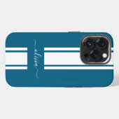 Moderne trendy racing strepen gemerkt  iPhone hoesje (Achterkant horizontaal)