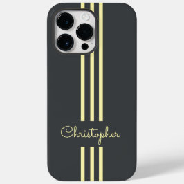 Moderne trendy racing strepen gemonogrammeerd  Case-Mate iPhone 14 pro max hoesje