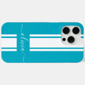 Moderne trendy racingstrepen gemerkt Case-Mate iPhone case (Achterkant (horizontaal))