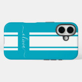 Moderne trendy racingstrepen gemerkt Case-Mate iPhone case (Achterkant (horizontaal))