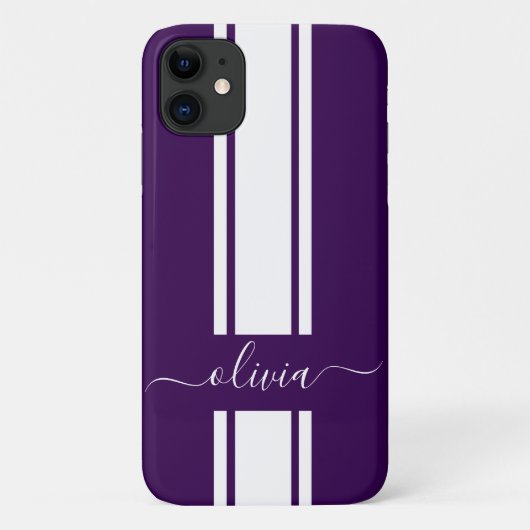 Moderne trendy racingstrepen gemerkt Case-Mate iPhone case (Achterkant)