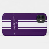 Moderne trendy racingstrepen gemerkt Case-Mate iPhone case (Achterkant (horizontaal))