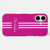 Moderne trendy racingstrepen gemerkt Case-Mate iPhone case (Achterkant (horizontaal))