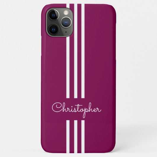 Moderne trendy racingstrepen gemerkt Case-Mate iPhone case (Achterkant)