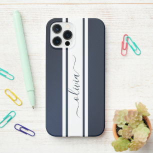 Moderne trendy racingstrepen gemerkt  iPhone 12 pro hoesje