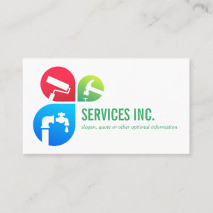 Moderne Trendy Reparatie diensten logo professiona Visitekaartje