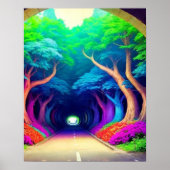 Moderne Trendy Retro Trippy Illustratie Poster (Voorkant)