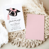 Moderne trendy roze boog afstuderen Cap Afstuderen Kaart