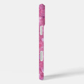 Moderne trendy roze glitter Case-Mate iPhone case (Achterkant / Rechts)