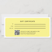 Moderne trendy salon QR Code Cadeaubon (Achterkant)