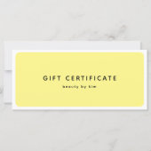 Moderne trendy salon QR Code Cadeaubon (Voorkant)