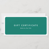 Moderne trendy salon QR Code Cadeaubon (Voorkant)