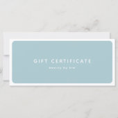 Moderne trendy salon QR Code Cadeaubon (Voorkant)