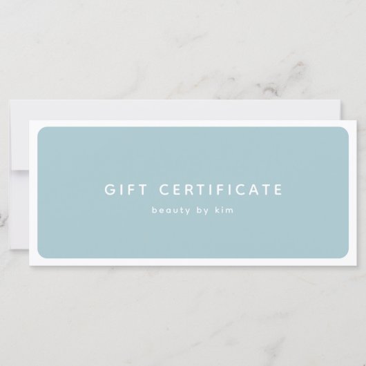 Moderne trendy salon QR Code Cadeaubon (Voorkant)