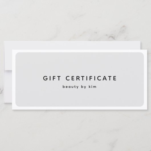 Moderne trendy salon QR Code Cadeaubon (Voorkant)