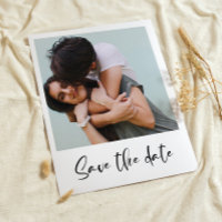Moderne trendy Save the Date fotokaart