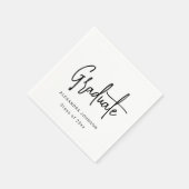 Moderne trendy script afstudeerfeest op maat gemaa servet (Hoek)