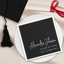 Moderne trendy script afstudeerfeest