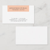 Moderne Trendy Simple Design Elegant Sjabloon Visitekaartje (Voorkant / Achterkant)