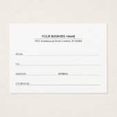 Moderne Trendy Simple QR Code Gift Voucher Kaart (Achterkant)