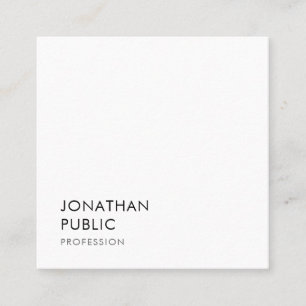 Moderne Trendy Simple Sjabloon Elegant Professiona Vierkante Visitekaartje