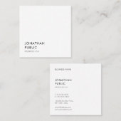 Moderne Trendy Simple Sjabloon Elegant Professiona Vierkante Visitekaartje (Voorkant / Achterkant)