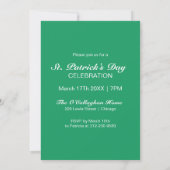 Moderne trendy St. Patrick's Day-feest Kaart (Achterkant)