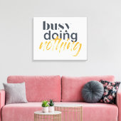 Moderne, trendy, stadsontwerp van Busy Doing Niets Canvas Afdruk (Insitu (Woonkamer))