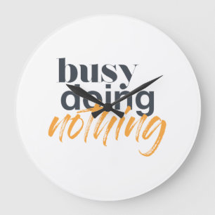 Moderne, trendy, stadsontwerp van Busy Doing Niets Grote Klok