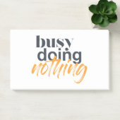 Moderne, trendy, stadsontwerp van Busy Doing Niets Post-it® Notes (Kantoor)