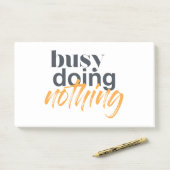 Moderne, trendy, stadsontwerp van Busy Doing Niets Post-it® Notes (Op bureau)