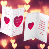 Moderne trendy stijlvolle rode hart Valentijnsdag Kaart