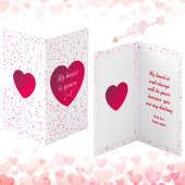 Moderne trendy stijlvolle rode hart Valentijnsdag Kaart