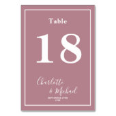Moderne Trendy Stof Roze Script Minimalistische Tr Kaart (Voorkant)