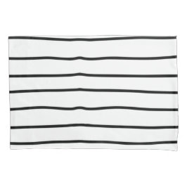 Moderne trendy strepen het patroon minimaal zwart  kussensloop