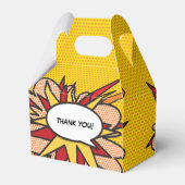 Moderne trendy stripboek huwelijksgunstdoos bedankdoosjes (Achterkant)