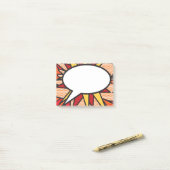 Moderne trendy stripboek Pop Art-spreekwolk Post-it® Notes (Op bureau)