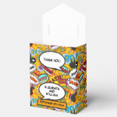 Moderne trendy stripboek pret huwelijksgunst doos bedankdoosjes (Geopend)